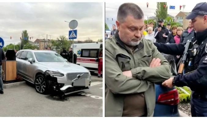 В Броварах пьяный депутат на Volvo наехал на пешеходов: есть пострадавшие, среди них ребенок (видео)