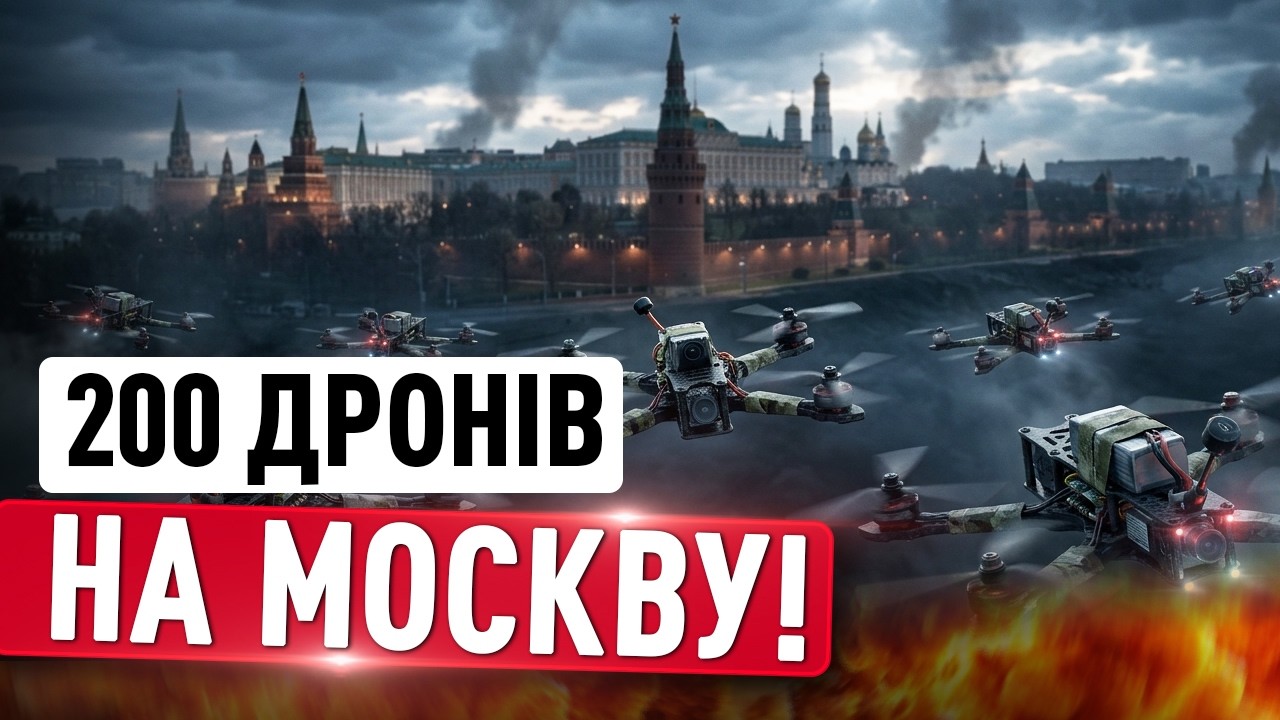 200 ДРОНІВ летять на МОСКВУ! Масована атака на РФ: небо закрите, повітряна тривога