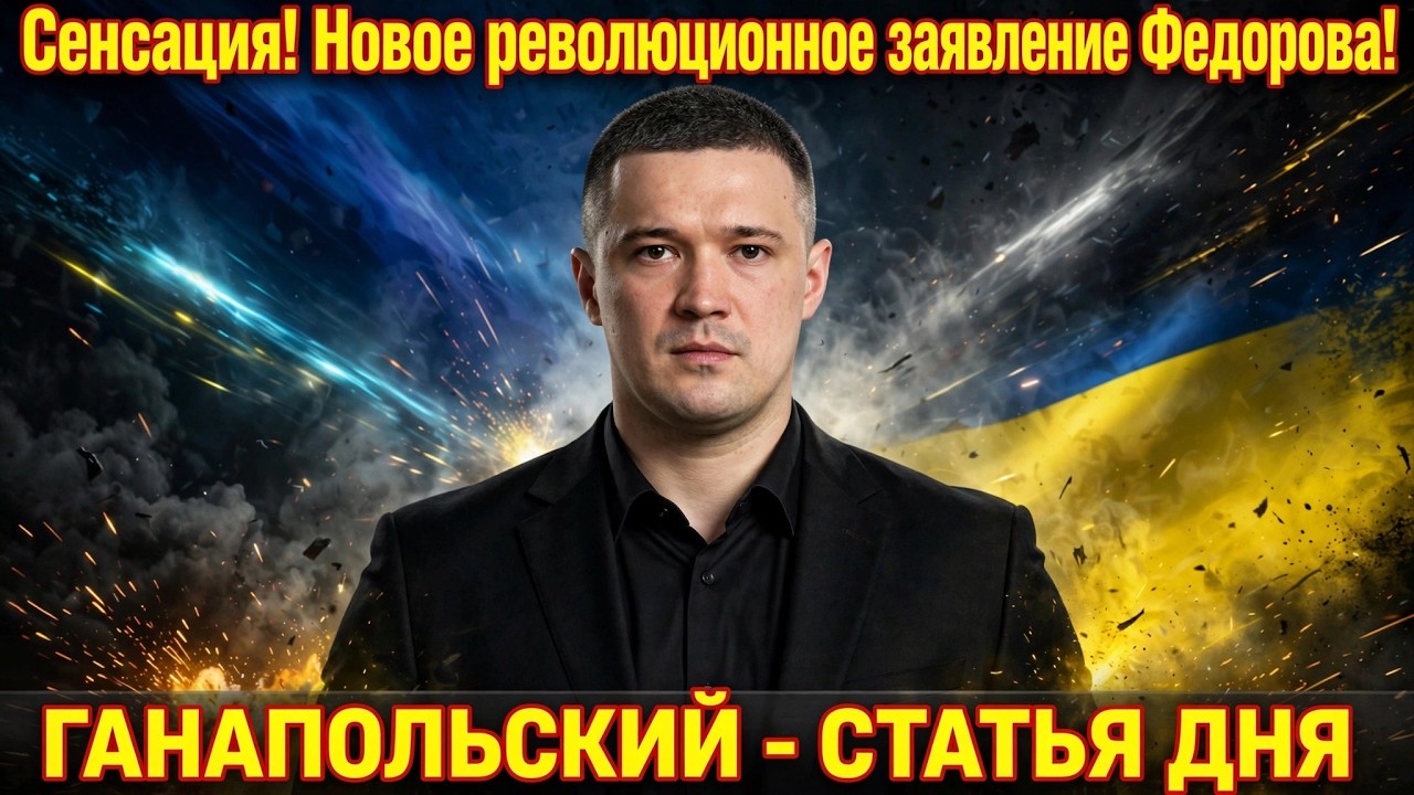 ГАНАПОЛЬСКИЙ — СТАТЬЯ ДНЯ! Сенсация: новое революционное заявление Федорова!