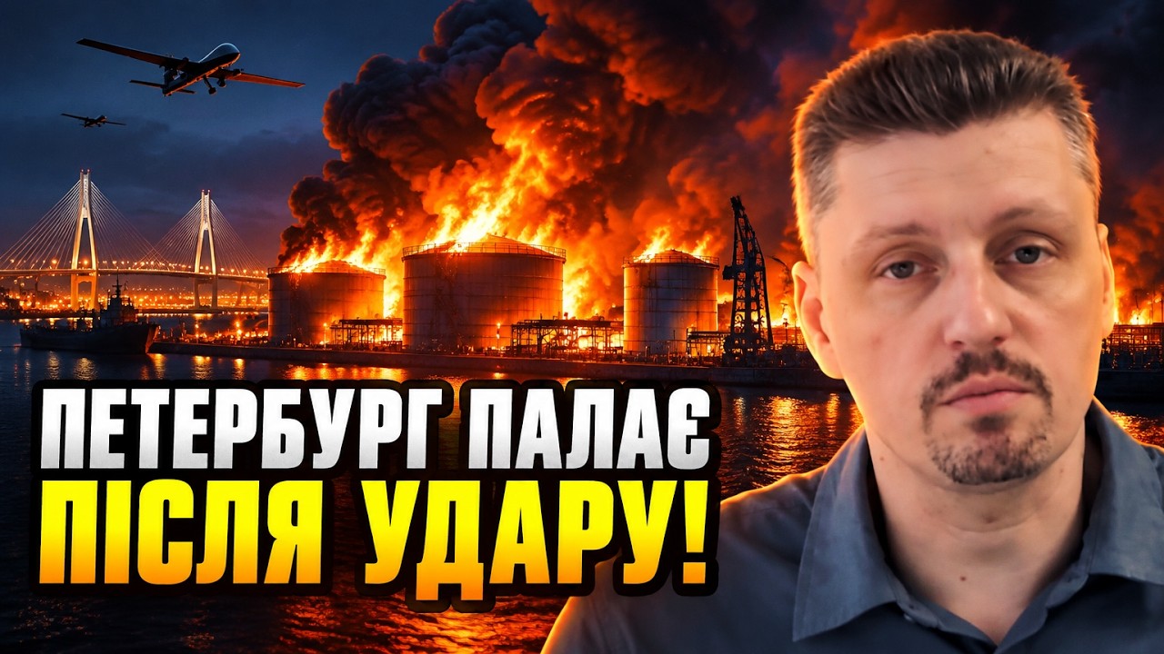 🔥 Потужний удар дронів по Пітеру: спалахнув гігантський нафтовий термінал РФ! Що знищено?