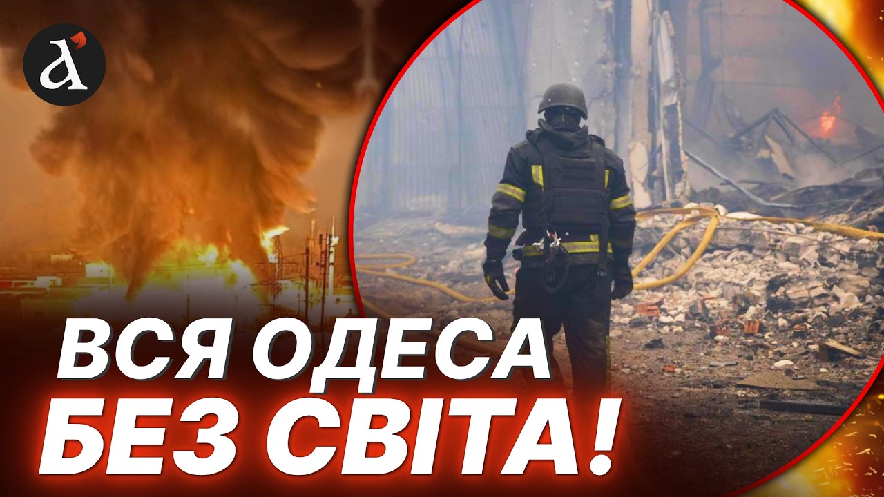 🤯КАТАСТРОФА! Росіяни повністю вибили світло в Одесі: дивіться що відбувається