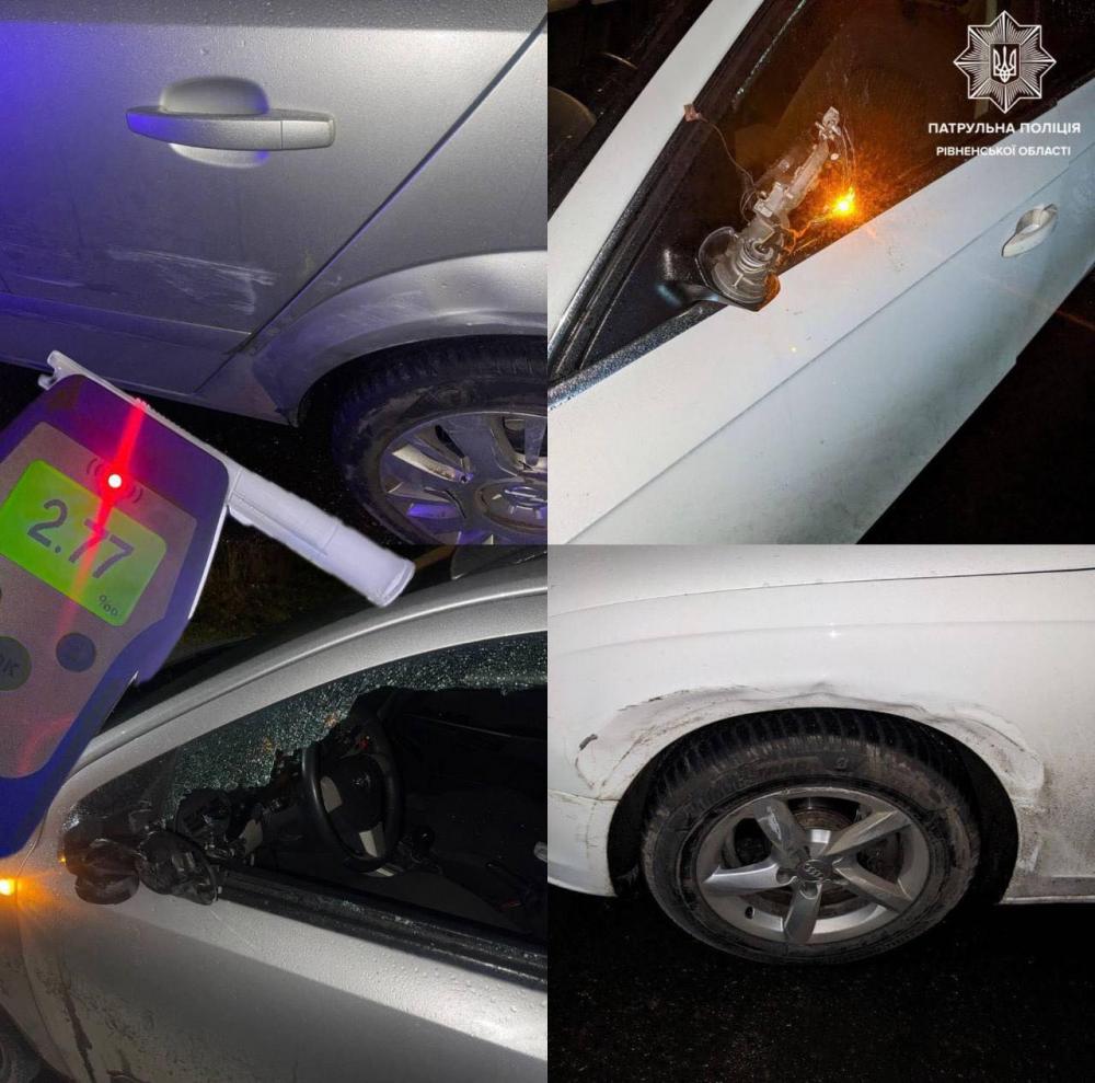 У Рівному нетверезий водій Audi не розминувся з зустрічною автівкою