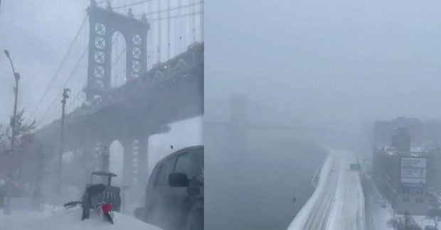 В США бушует зимний "супершторм": отменены тысячи рейсов, погибли люди (видео)