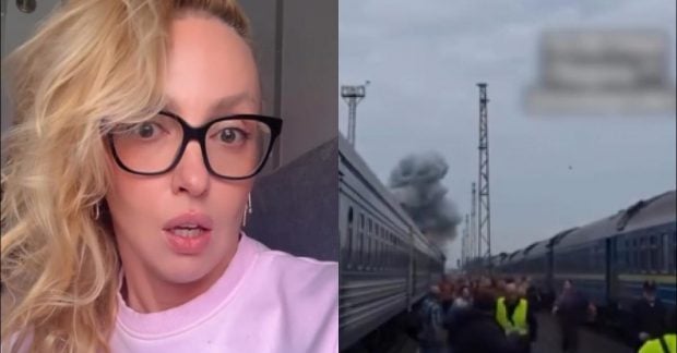 Полякова с дочкой оказались в эпицентре атаки РФ на границе с Польшей (видео)