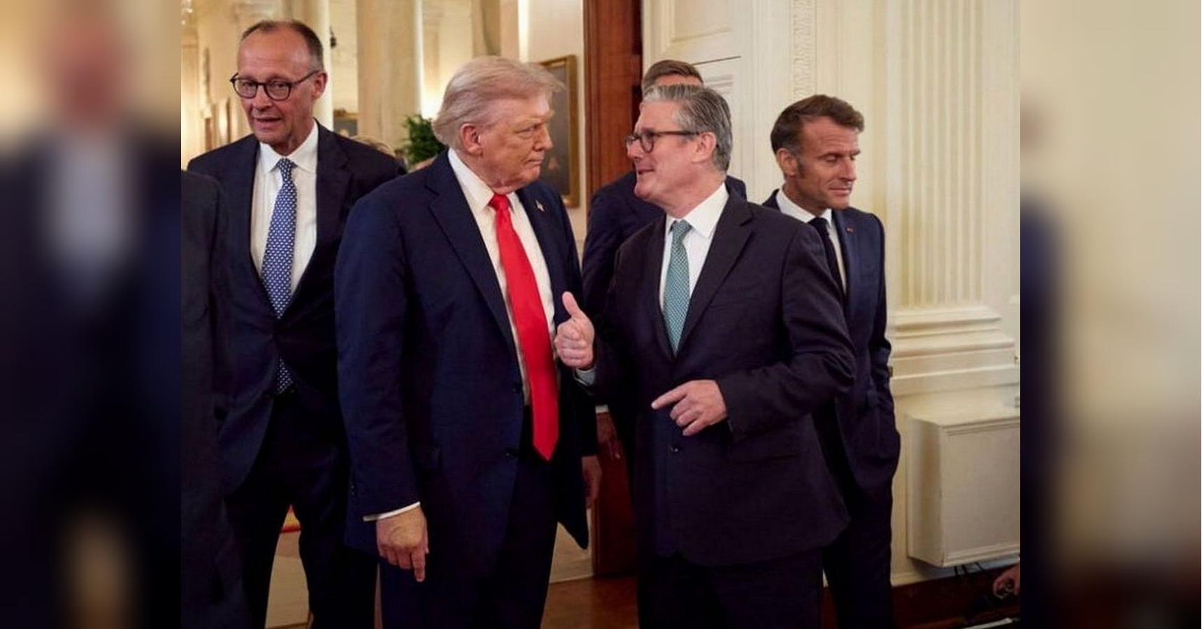 Критический момент для Украины: стало известно, о чем Макрон, Мерц и Стармер говорили с Трампом