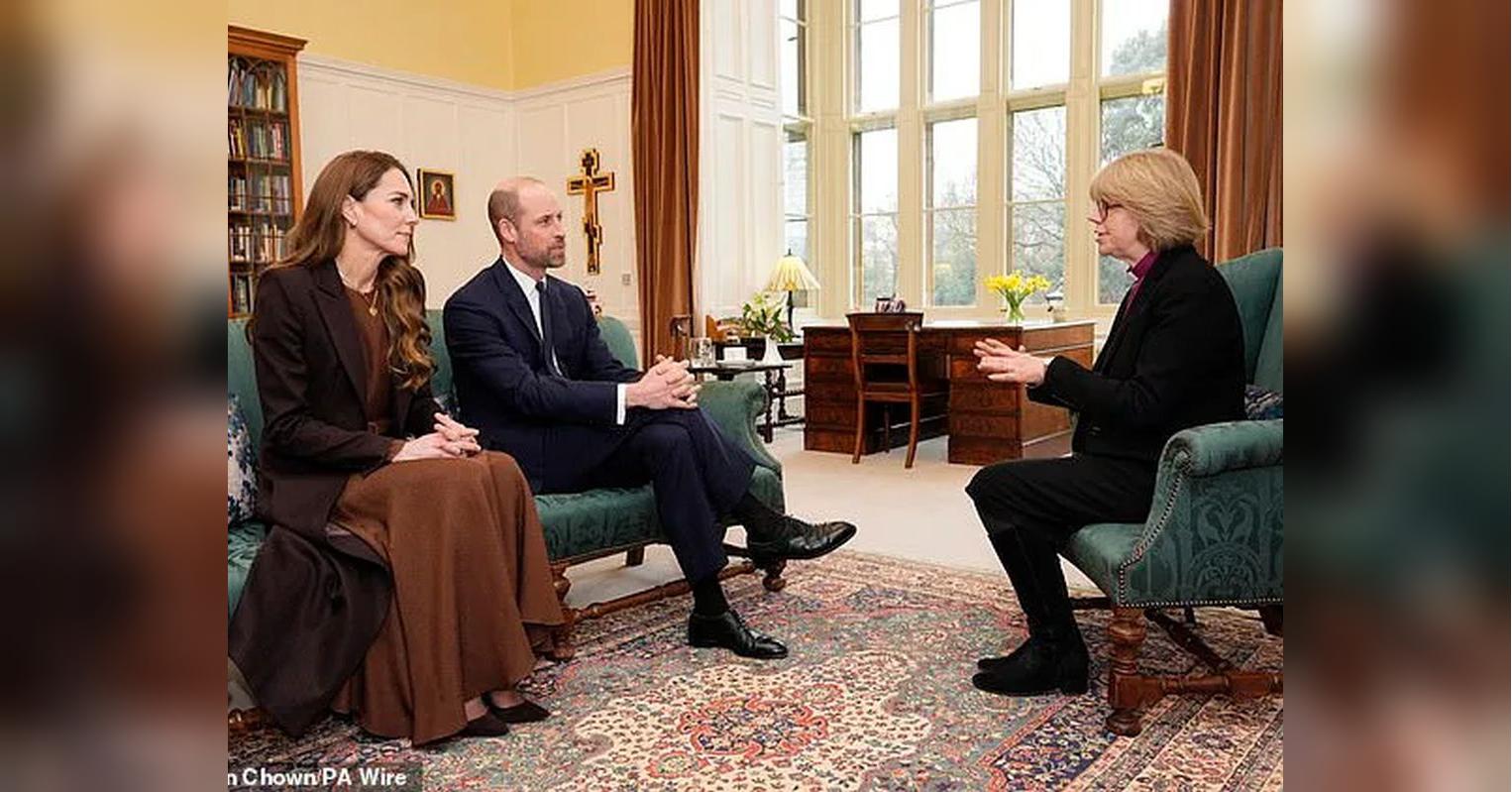 Принц и принцесса Уэльские встретились с духовными лидерами Лондона, включая первую женщину-архиепископа.