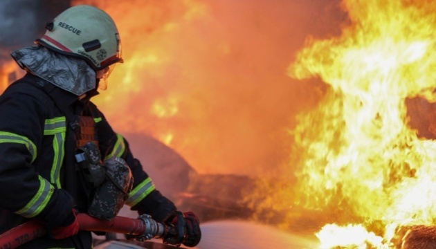 Пожежа на Рівненщині: згоріли сіно, пшениця та господарська будівля (ВІДЕО)