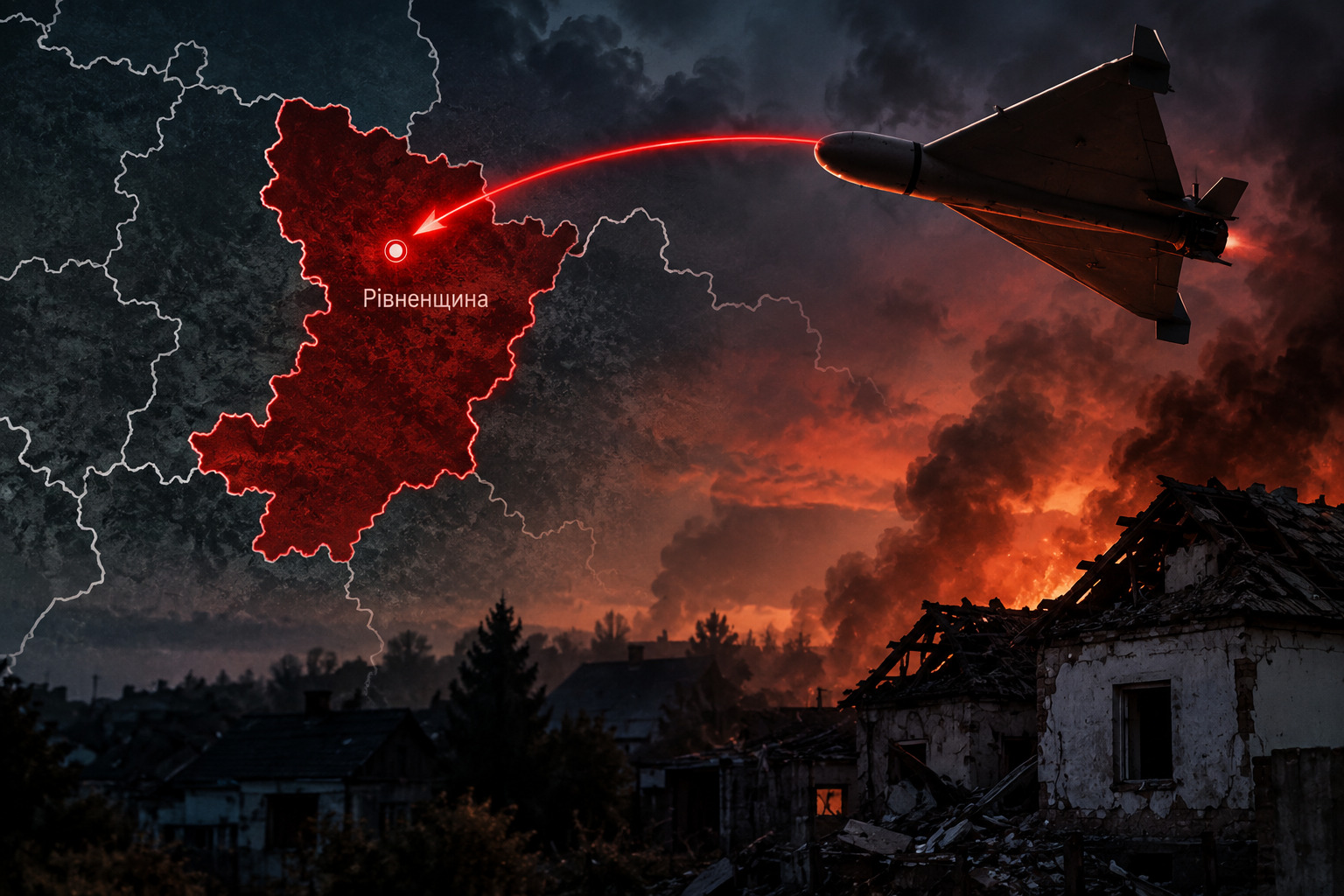 Атака Рівного реактивними дронами «Герань-5»: ТГ-канали повідомляють про можливу підготовку ударів РФ