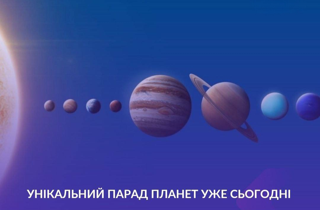 Унікальний парад планет 28 лютого: коли та як спостерігати явище