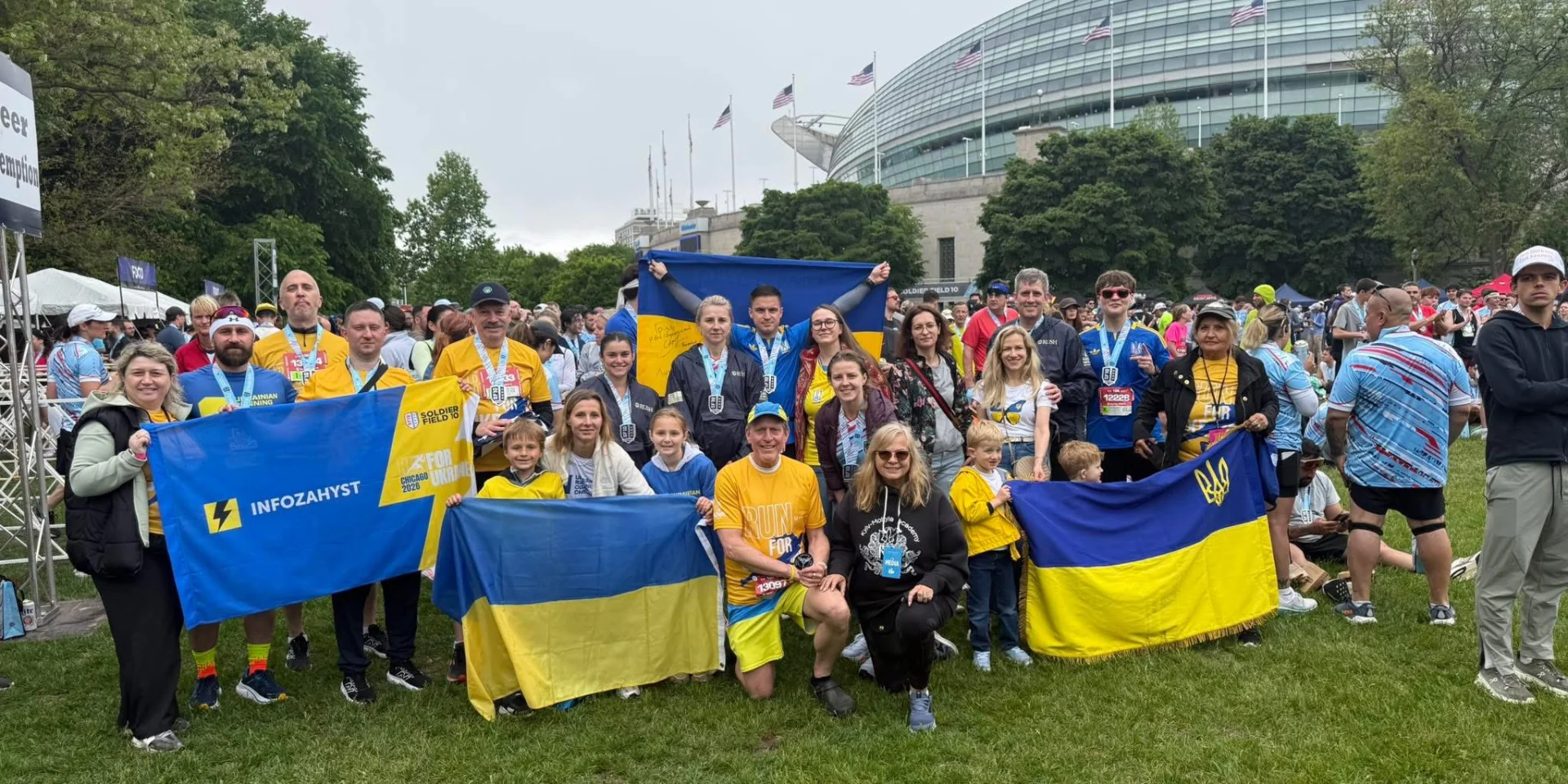 Напоминание миру о войне. Украинские военные приняли участие в забеге Soldier Field 10 в США