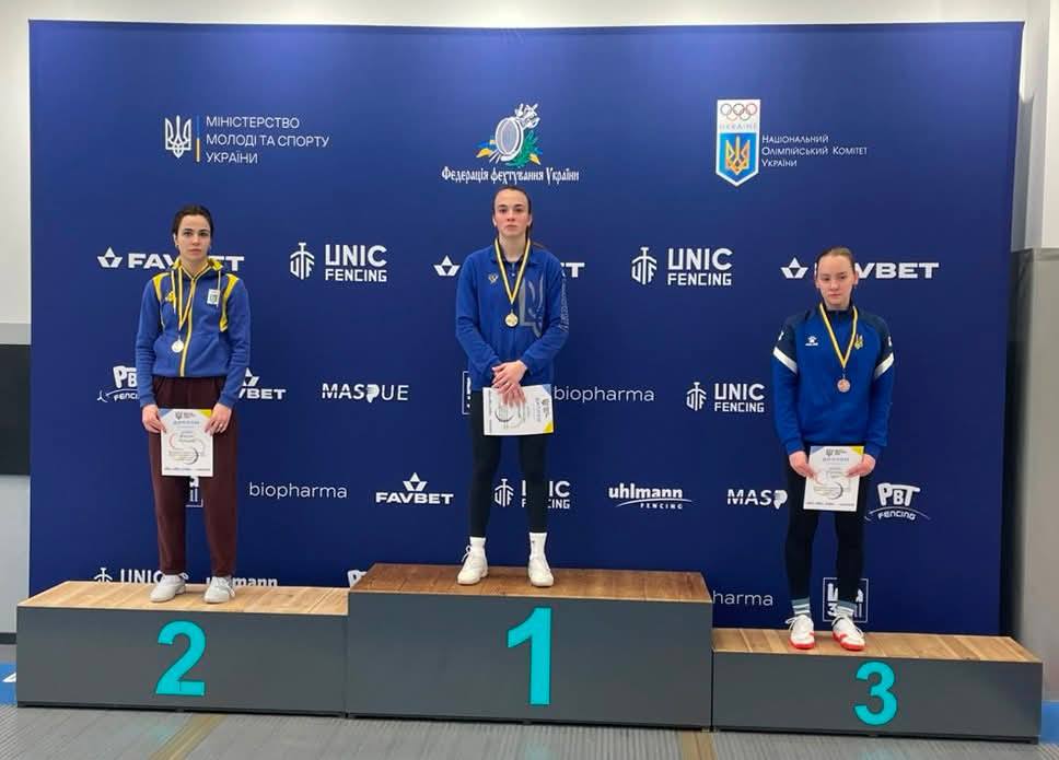 Черкаські фехтувальники посіли призові місця на Кубку України