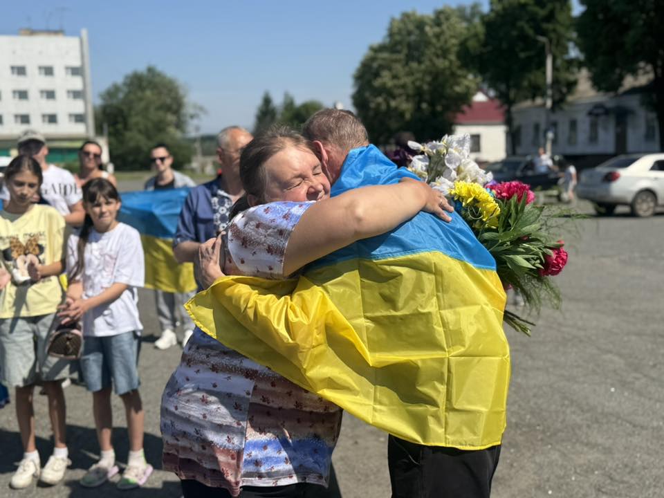У Городищі зустріли захисника, який майже два роки був у ворожому полоні