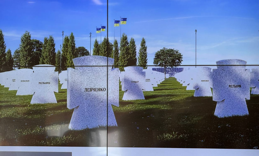 У Черкасах показали концепцію військового меморіального кладовища: 40 дубів, козацькі хрести та простір пам’яті (ФОТО)