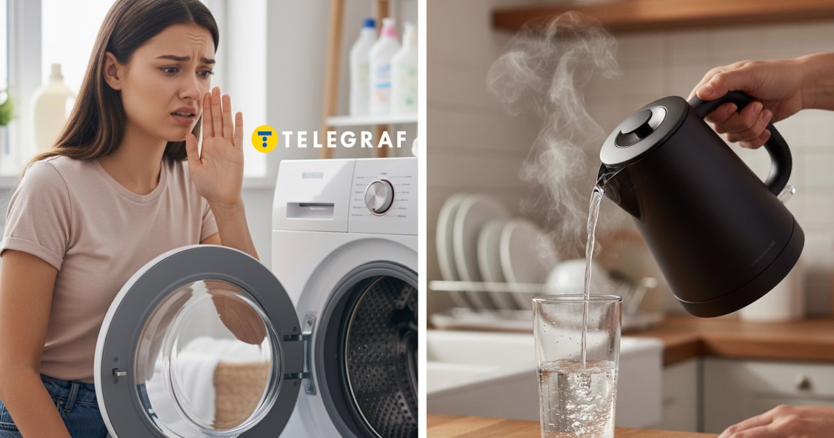 Понадобится только стакан кипятка: как бесплатно почистить стиралку от неприятного запаха