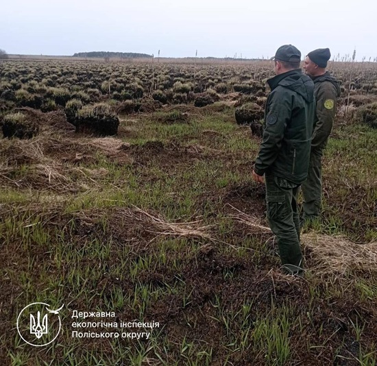На території Нобельського національного природного парку виявили згарище на 17 га