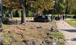 Смертельная авария в Соломенском районе Киева была заснята на видео
