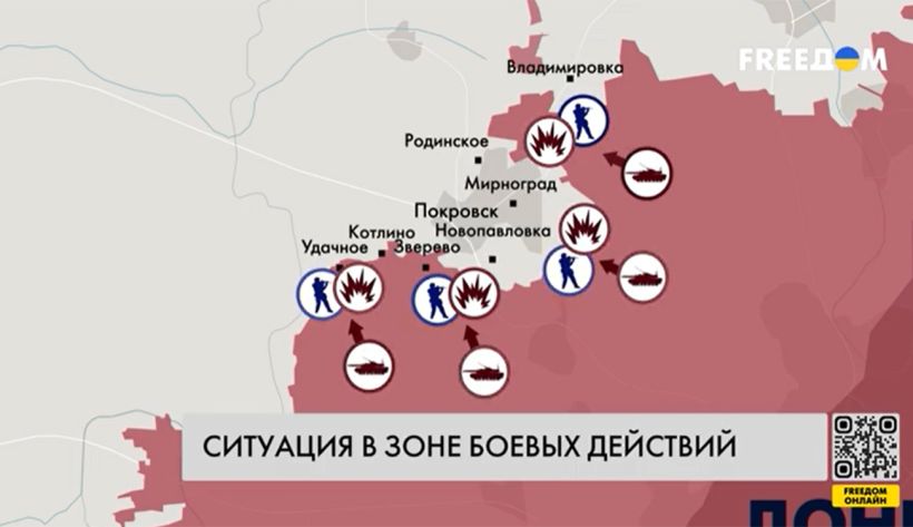Жизнь российской “буханки” на фронте коротка — карта войны за 13 октября (ВИДЕО)